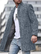 Casual coat wool with print fashion jacket men
